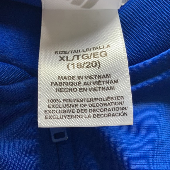 Blue adidas track sweater - Picture 3 of 3